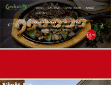 Tablet Screenshot of geckosmexicangrill.com